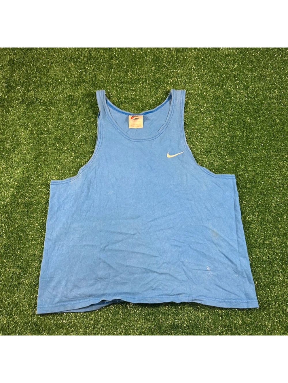 Vintage retro 1990s Nike blue tank top size large men’s